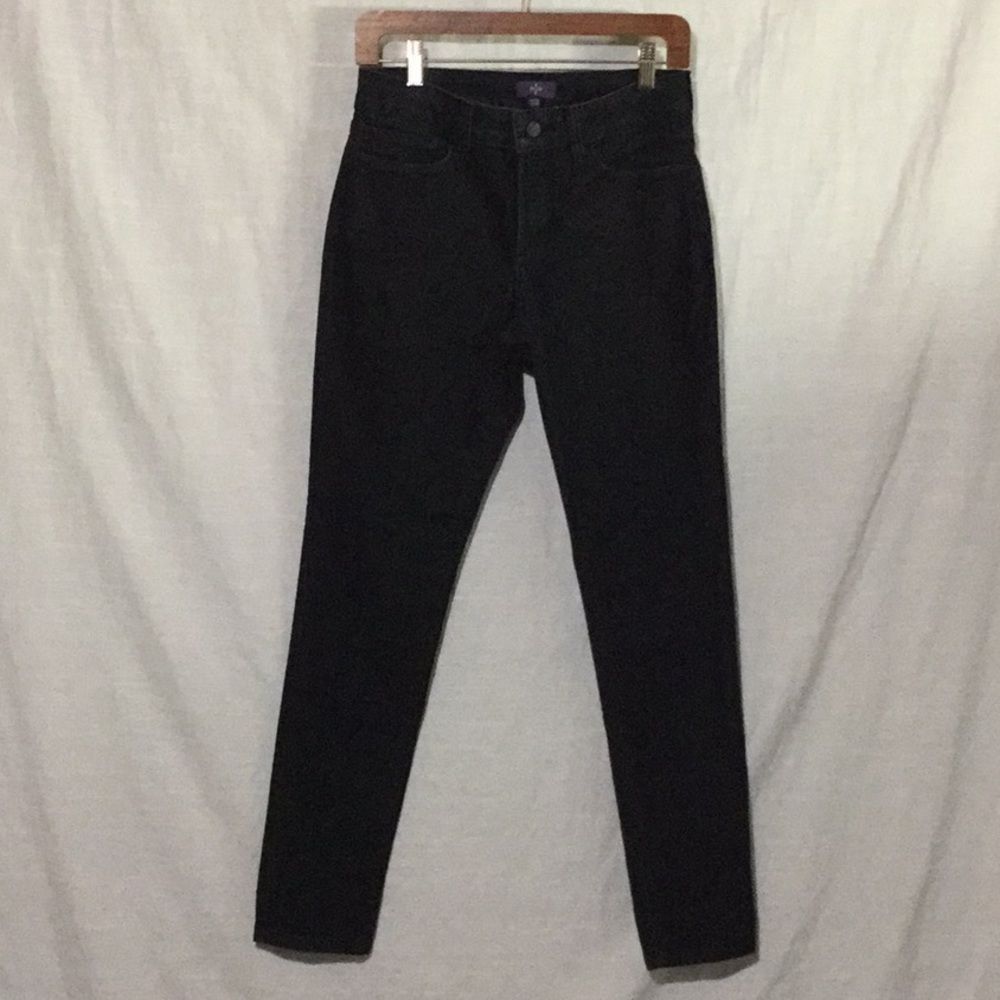NYDJ Black Wash Denim Legging Made In U.S.A.